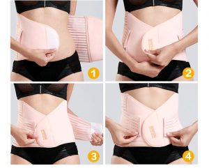 3 In 1 Breathable Belly Band After Delivery Tummy Postpartum Belly Wrap Belt For Stomach And Hips