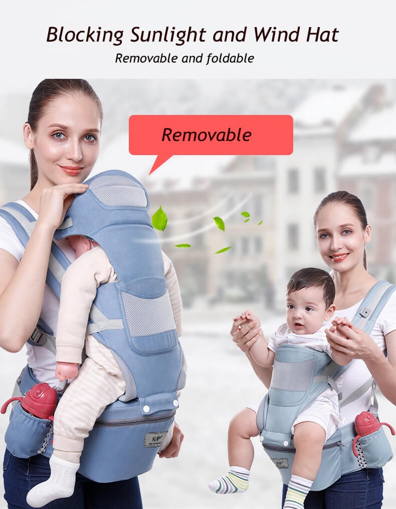 1 15 In 1 Ergonomic Baby Carrier Backpack Breathable Baby Wrap Carrier with Hip Seat Siamslim