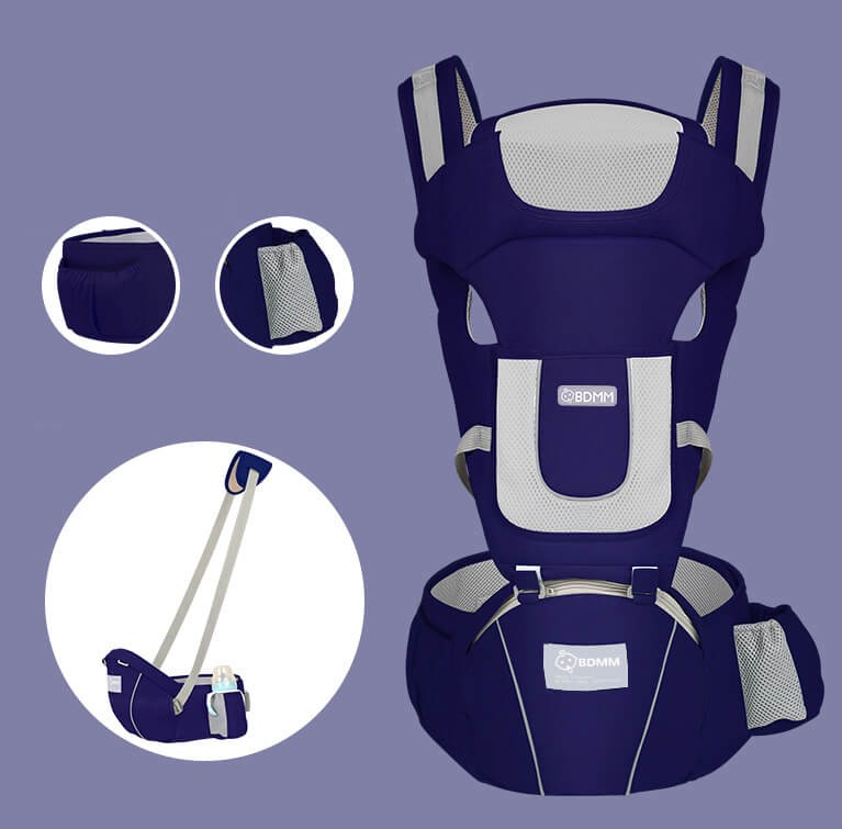 Baby Carrier with Adjustable - Soft & Breathable Backpack Front and Back for Boys and Girls