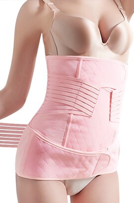 postpartum belly band compression belt - extra firm waist cincher stomach wrap after c section