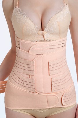 3 in 1 Postpartum Support Recovery Girdle Corset - Belly Waist Pelvis Belt Shapewear Belly Wrap