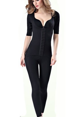 Postpartum Corset - Postpartum Butt Lifter Girdle Seamless Full Body Compression Bodysuit with long Shaper