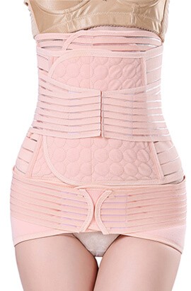 top rated postpartum girdle - tummy compression waist shaper belly binder after c section