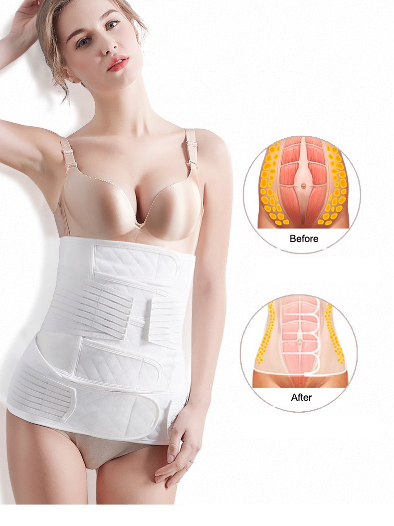 1 ceinture abdominale pour femme après accouchement ventre post bande de  ventre post-partum compression ceinture - Siamslim