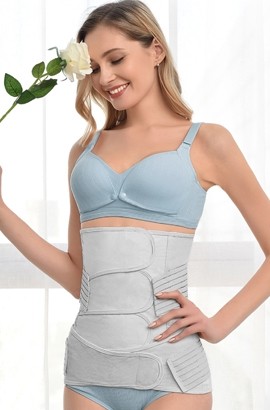 Dww-ceinture De Soutien Postpartum 3 En 1 Bande Ventrale Pour Post-natal,  Entranement De La Taille Gaine Pour Femme Bande Gainante Post-grossesse