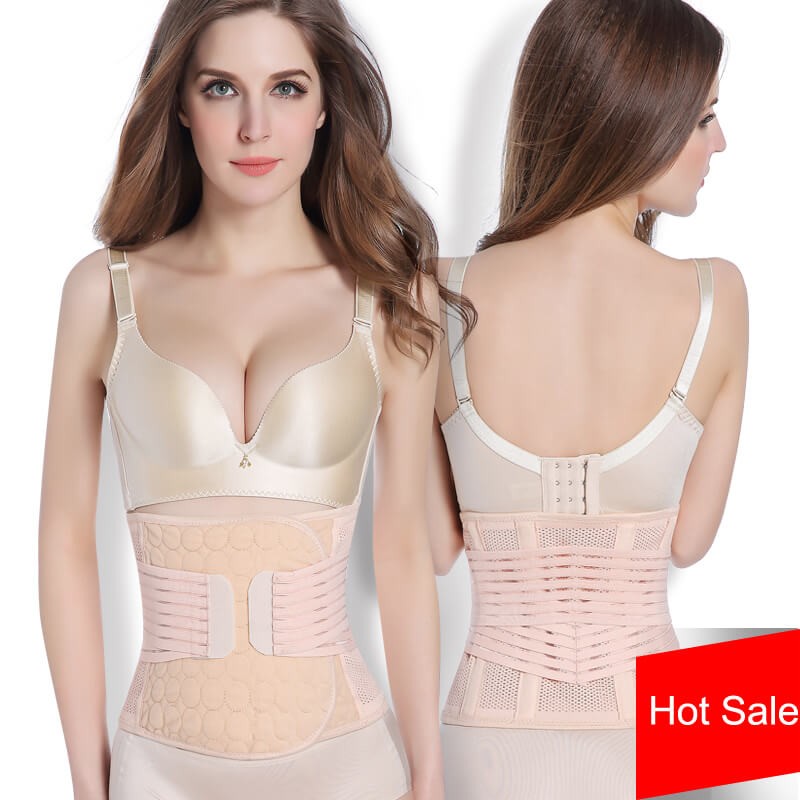 Donne Elastico Traspirante Postpartum Girdle Recupero Supporto Pancia Fascia Addominale Binder Vita Shaper Waist Trainer Belt Wrap