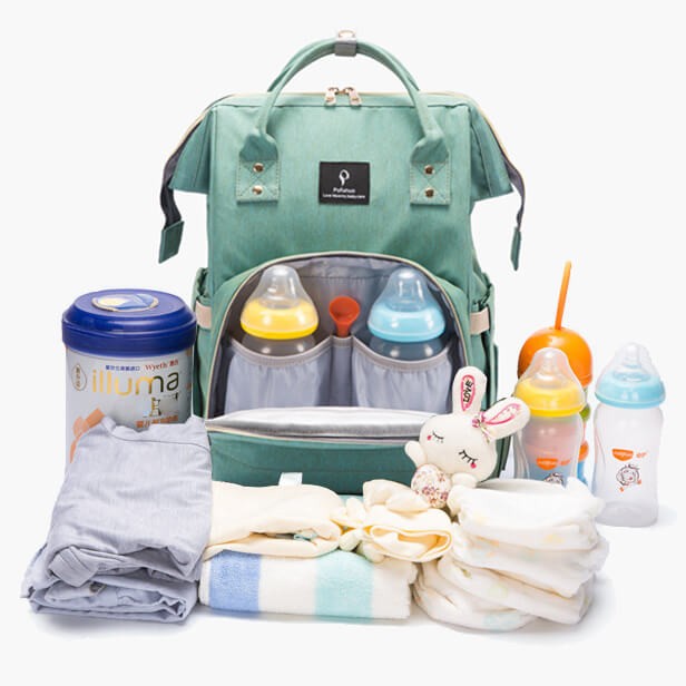 Multi-Function baby diaper bag backpack - Waterproof / Large Capacity / USB charging port