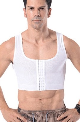 Men compression garment after Liposuction - surgery garments after Chest surgery