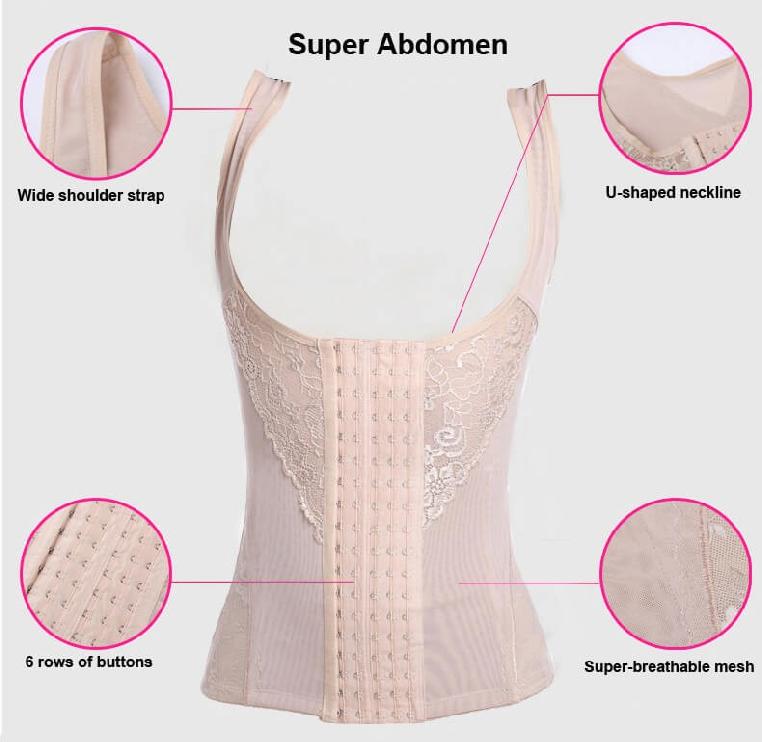 Postpartum girdle with zipper