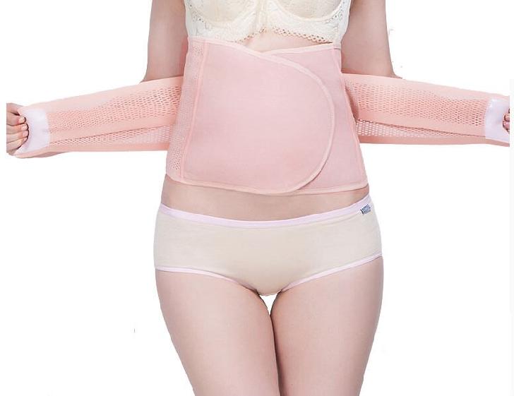 Wearing belly band after c section