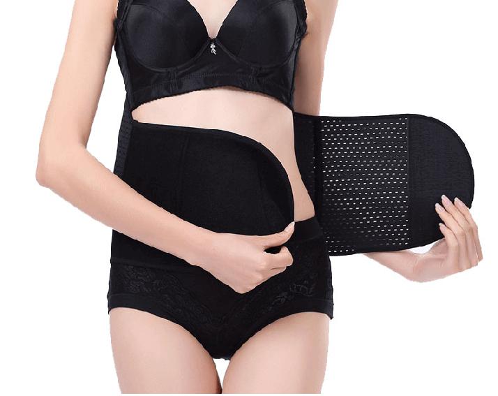 Postpartum support belt after normal delivery